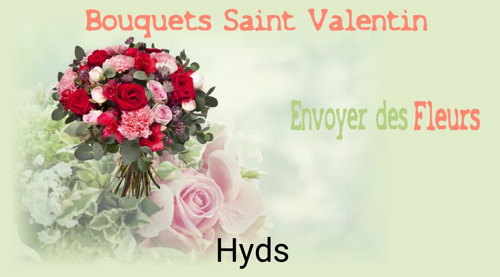 Roses de Saint-Valentin livrées à Hyds